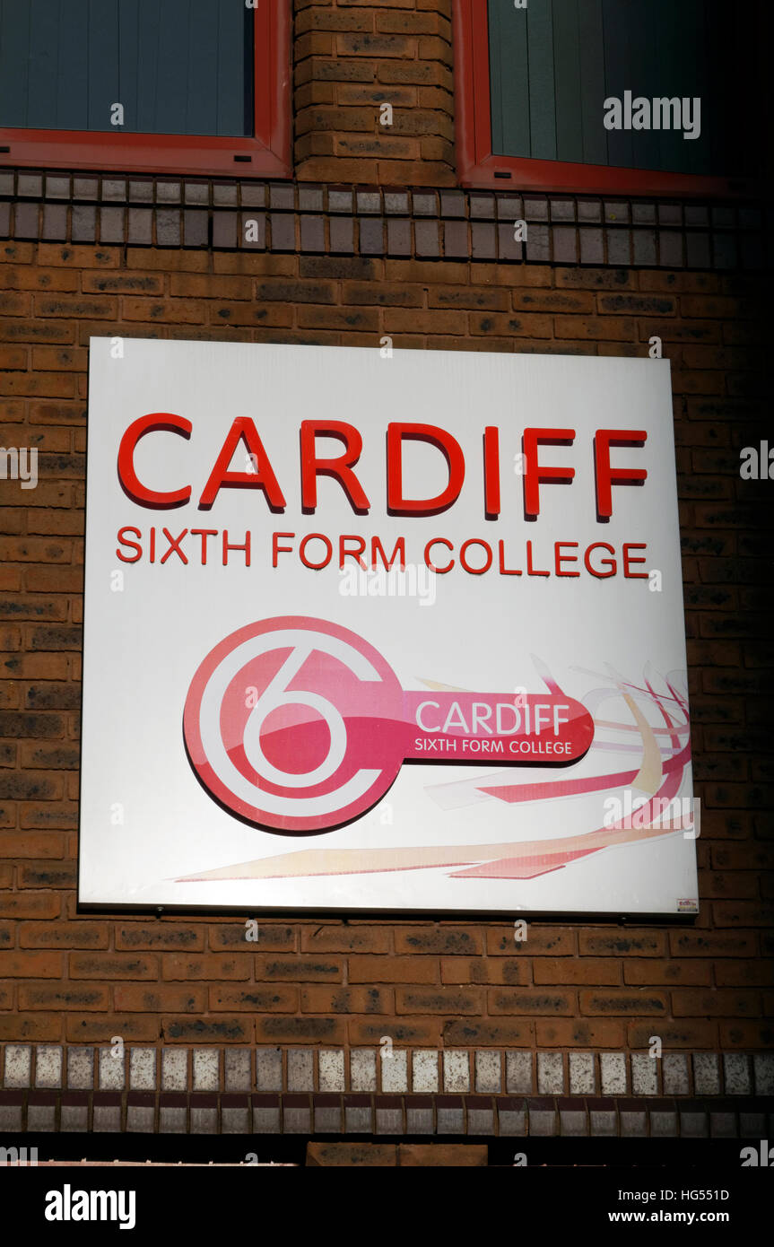 Cardiff Sixth form college, Newport Road, Cardiff, UK. Stock Photo