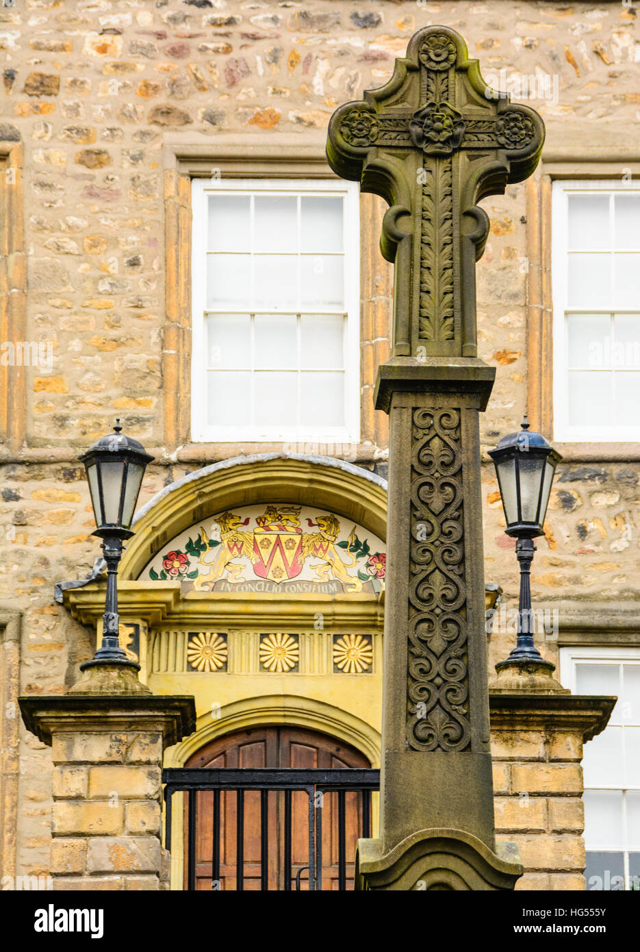 Covell Cross and Judges’ Lodgings Lancaster Lancashire England Stock Photo
