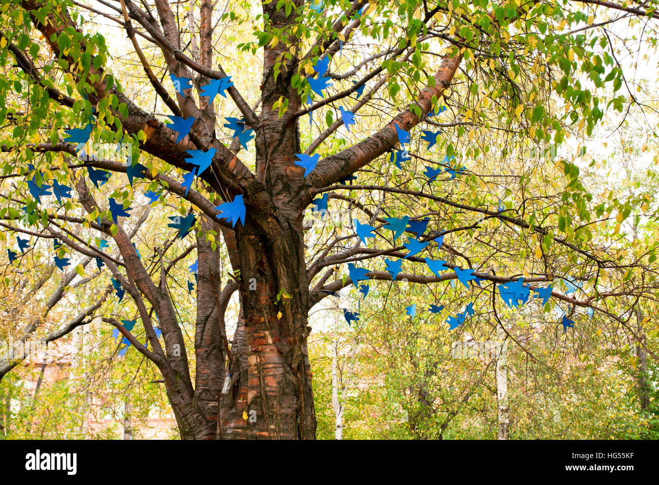 paper crane tree