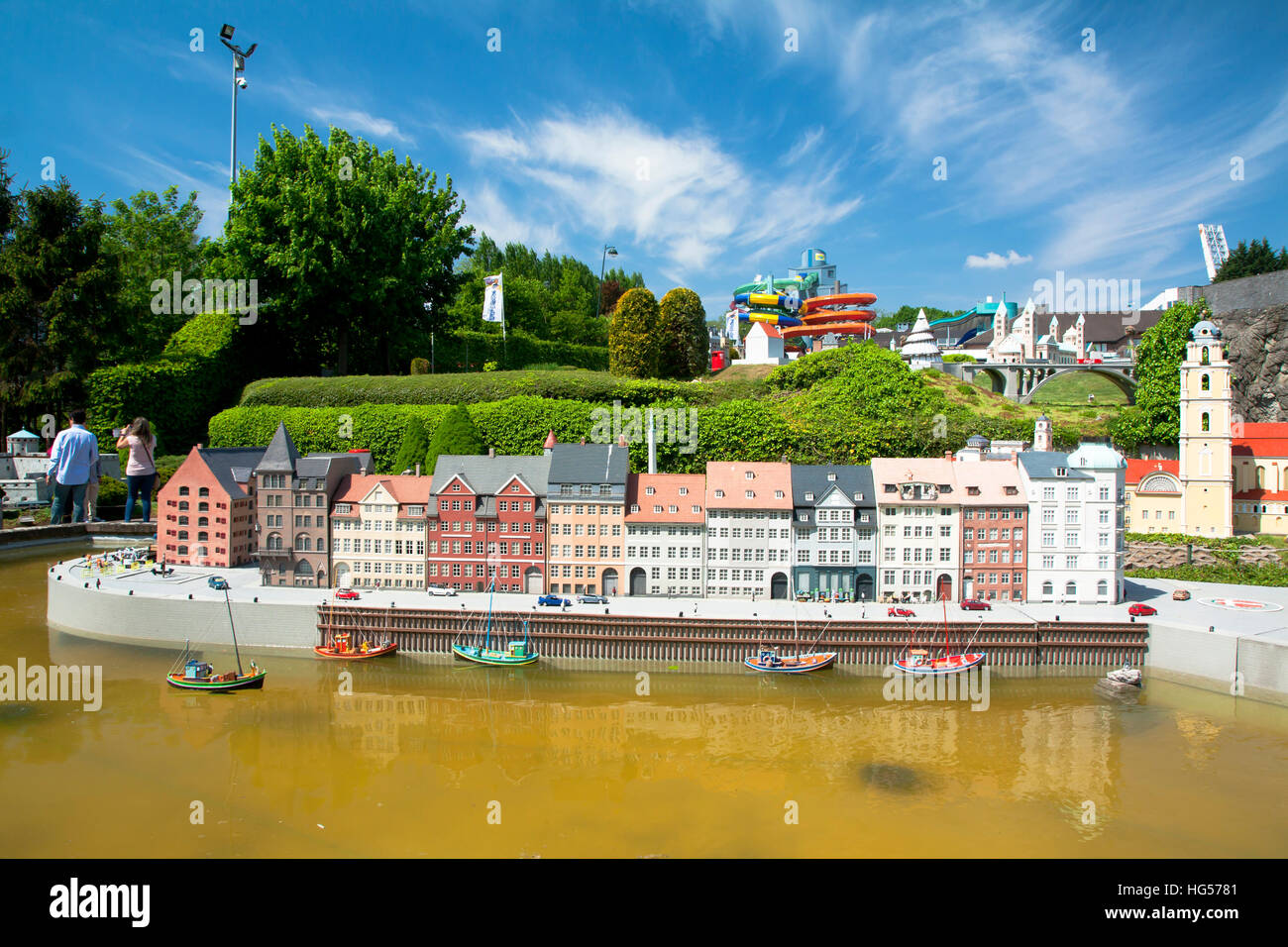 BRUSSELS, BELGIUM - 13 MAY 2016: Miniatures at the park Mini-Europe ...