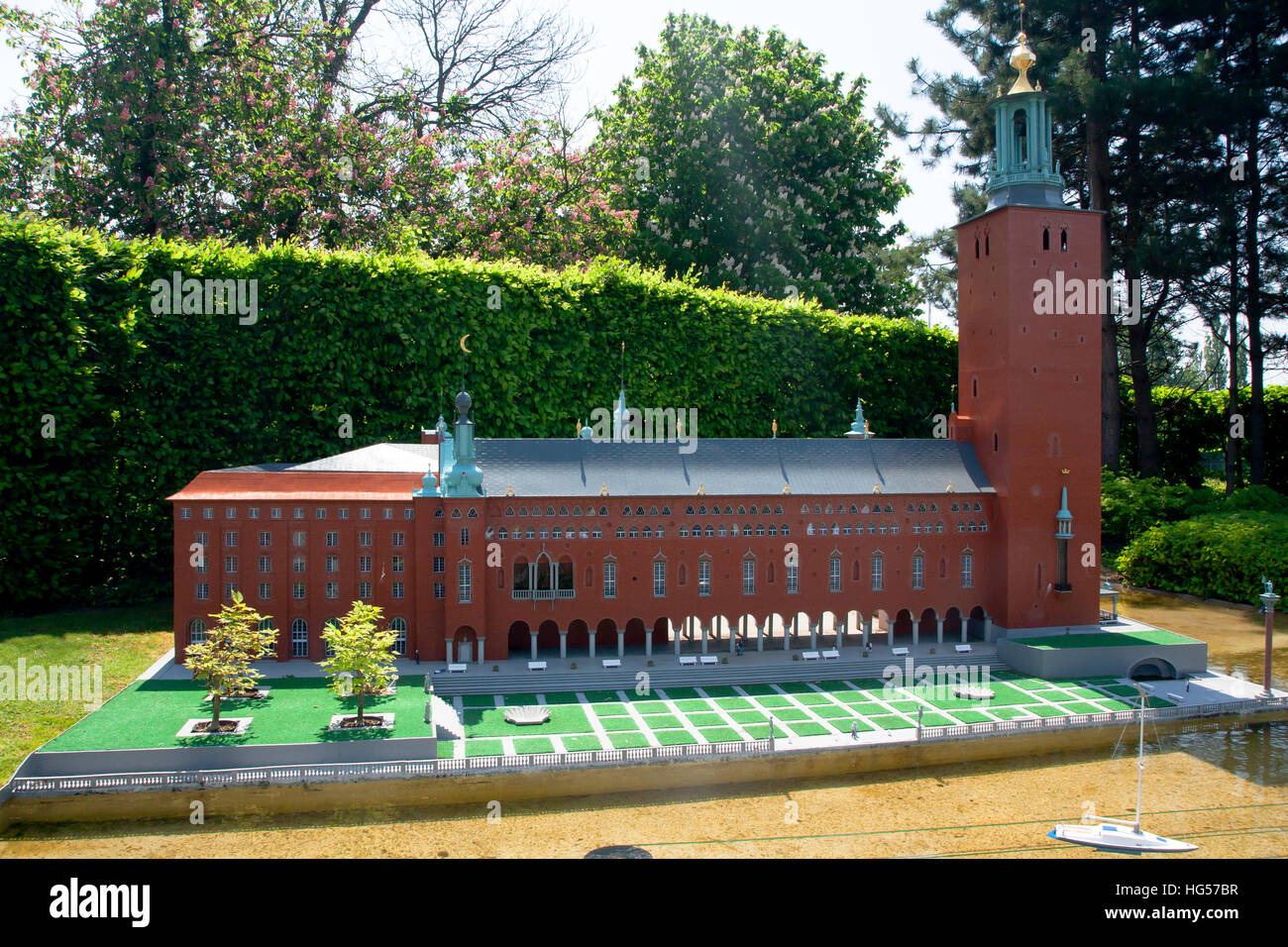 BRUSSELS, BELGIUM - 13 MAY 2016: Miniatures at the park Mini-Europe ...