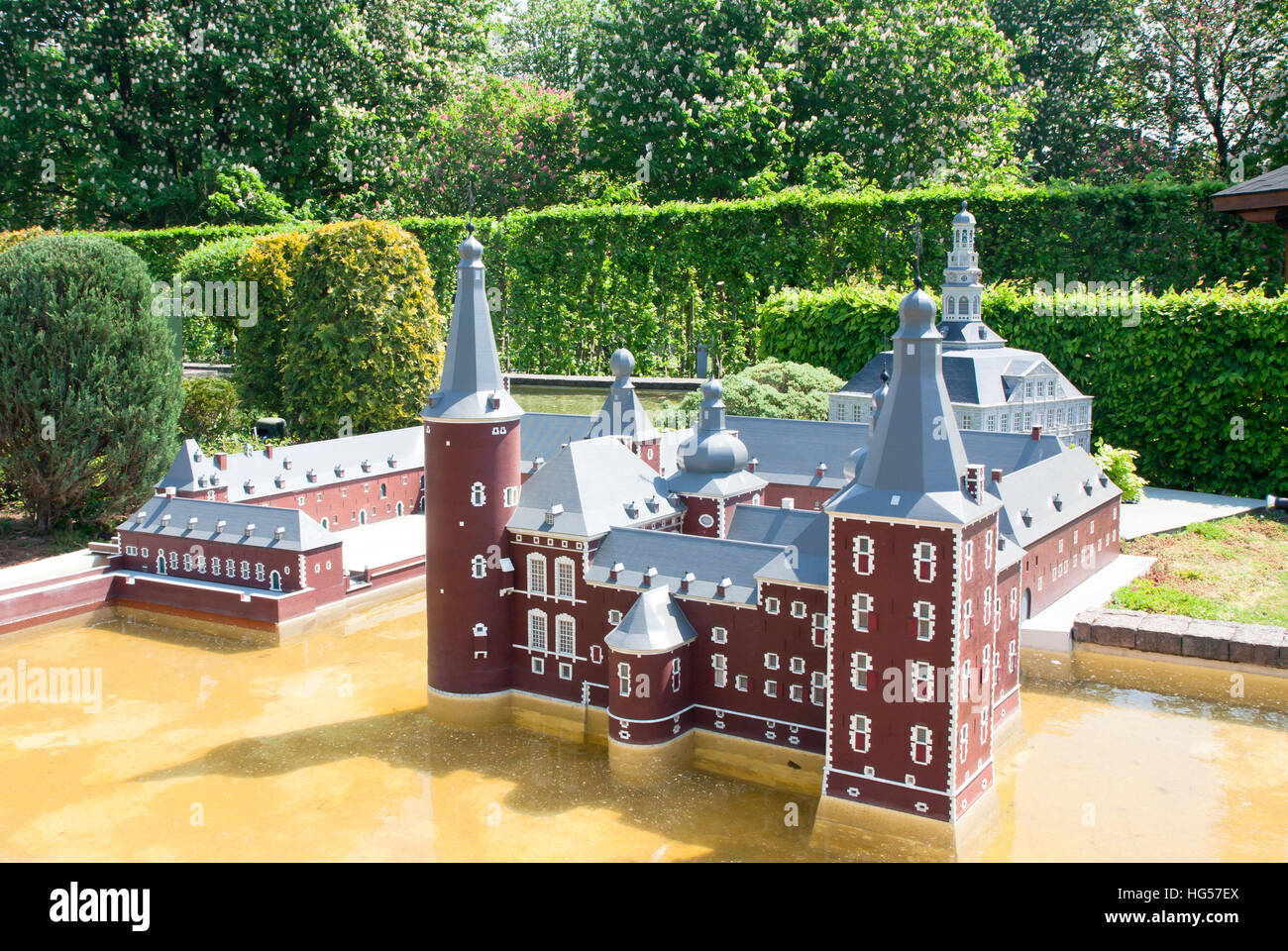 BRUSSELS, BELGIUM - 13 MAY 2016: Miniatures at the park Mini-Europe ...