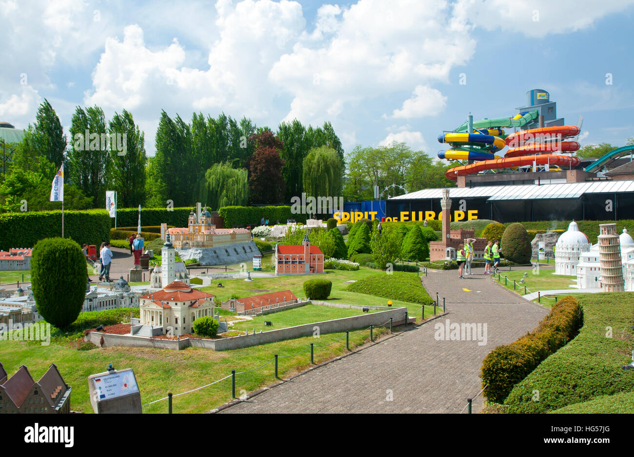 BRUSSELS, BELGIUM 13 MAY 2016 Miniatures at the park MiniEurope