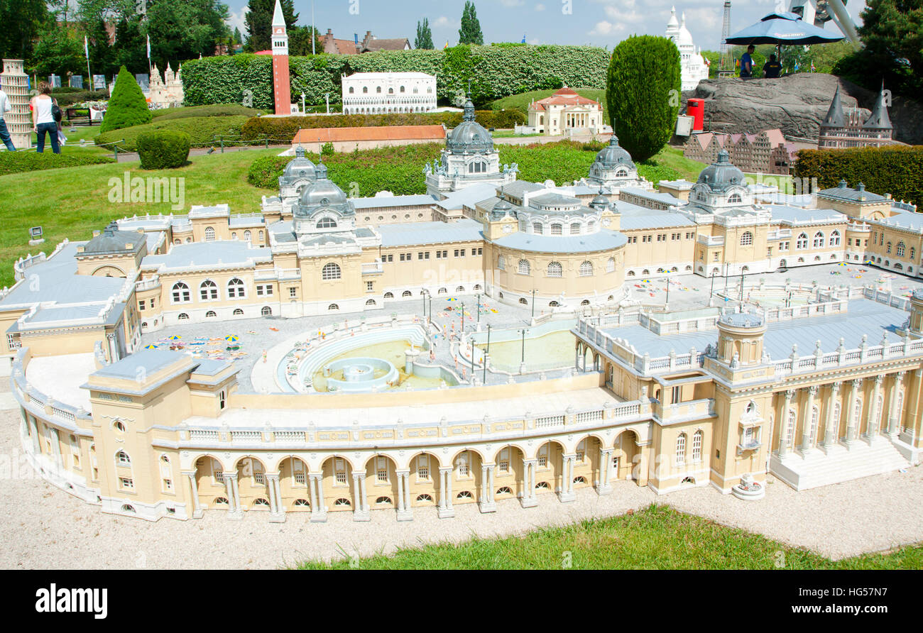 BRUSSELS, BELGIUM - 13 MAY 2016: Miniatures at the park Mini-Europe ...