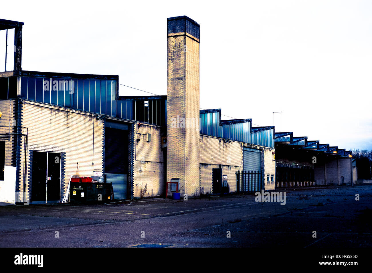 Abandoned warehouse Stock Photo