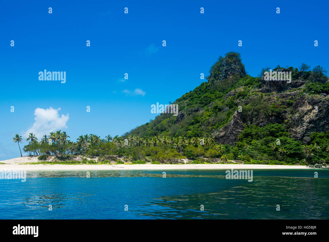 Monuriki (Cast Away Island), Mamanuca Islands, Fiji, South Pacific Stock Photo