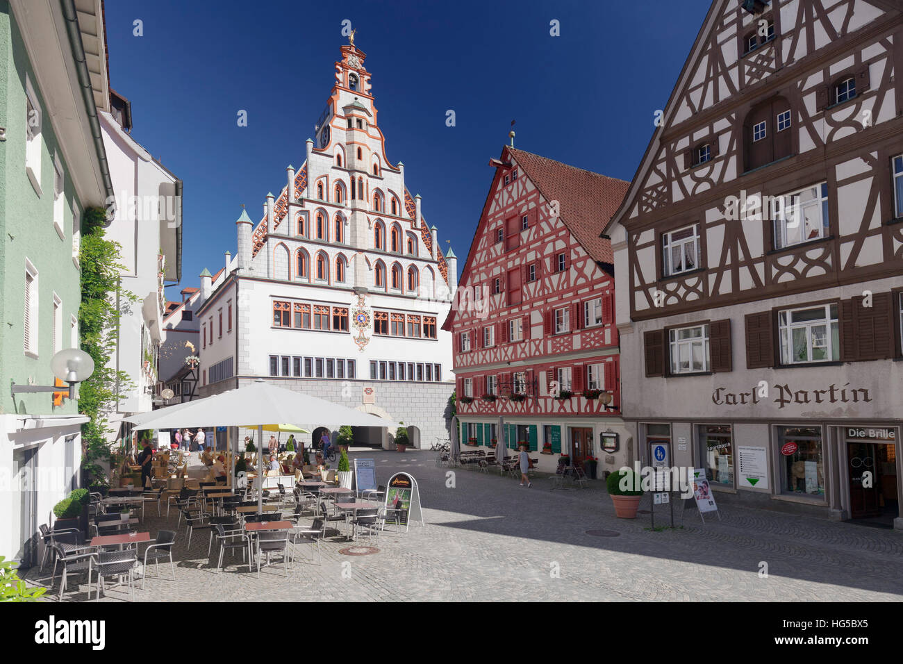 Town hall, Bad Waldsee, Upper Swabian Baroque Route, Upper Swabia,  Baden-Wurttemberg, Germany Stock Photo - Alamy