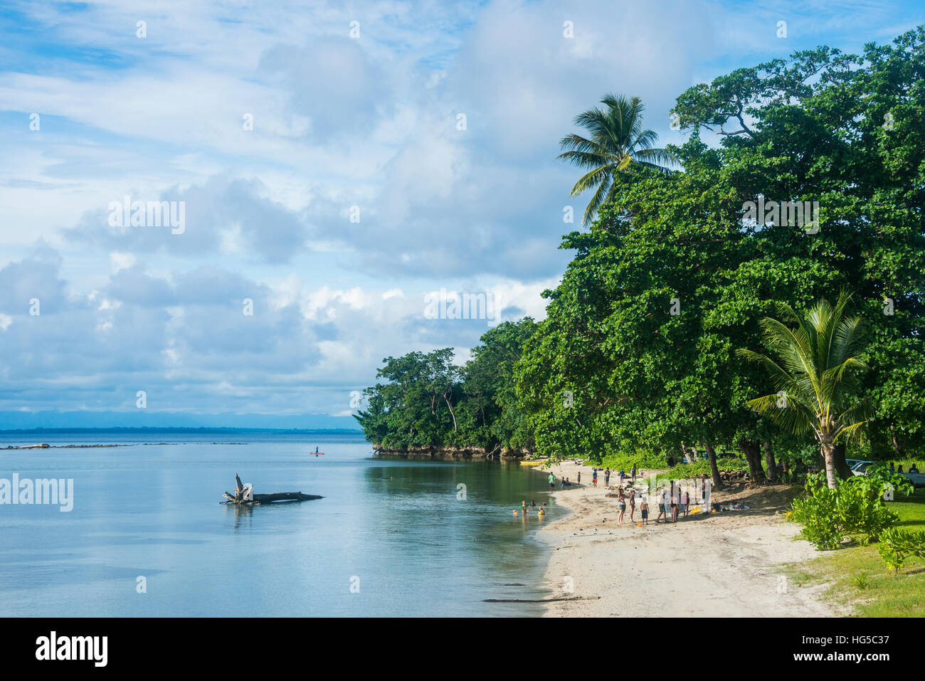 Beach in Kokopo, East New Britain, Papua New Guinea, Pacific Stock ...