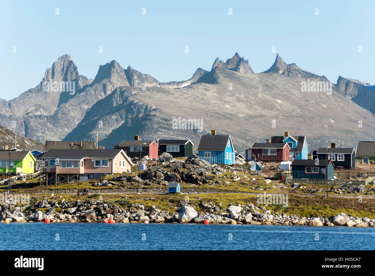 Nanortalik, southern Greenland, Polar Regions Stock Photo