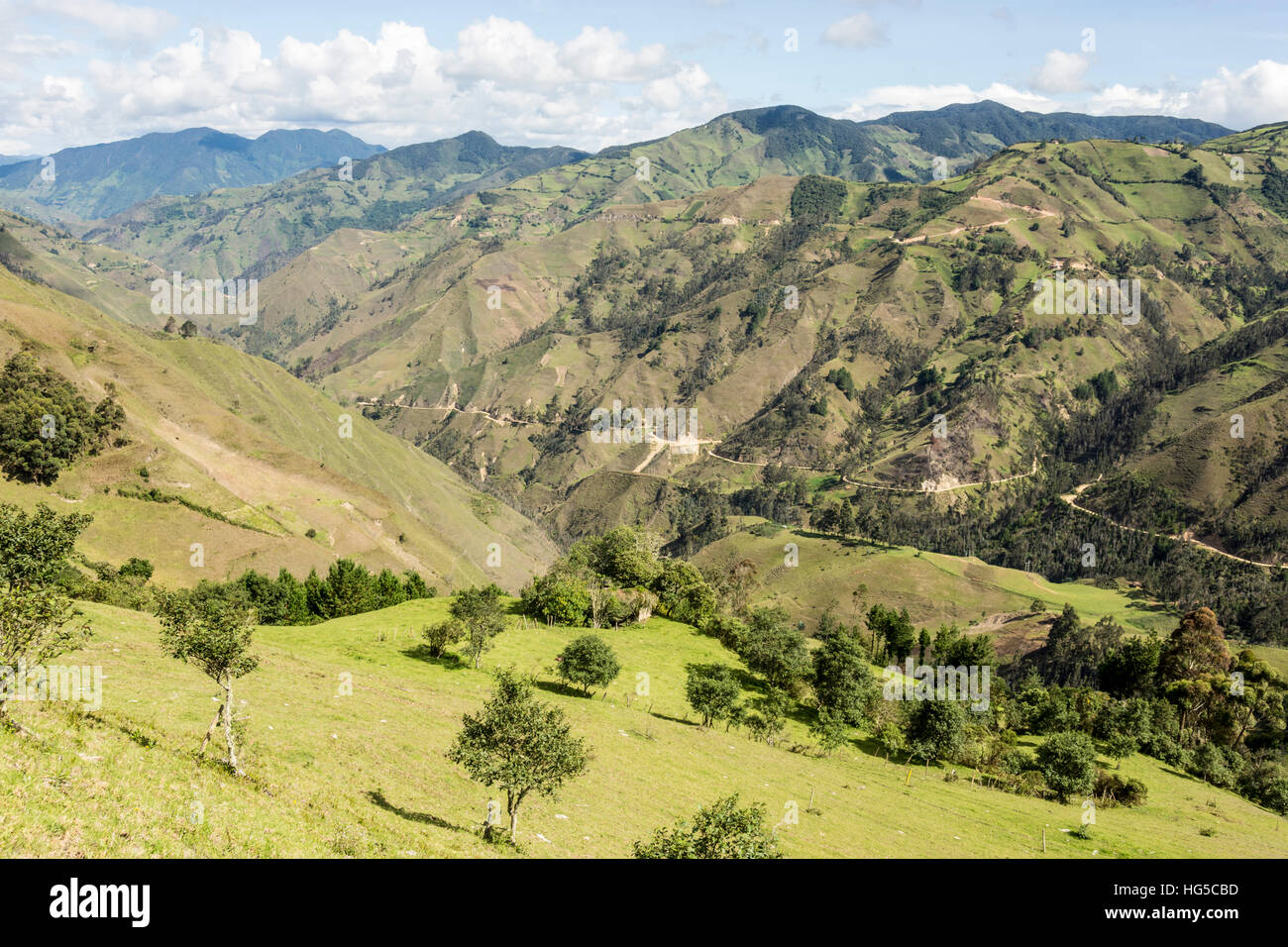 Southern highlands near Saraguro, Ecuador, South America Stock Photo
