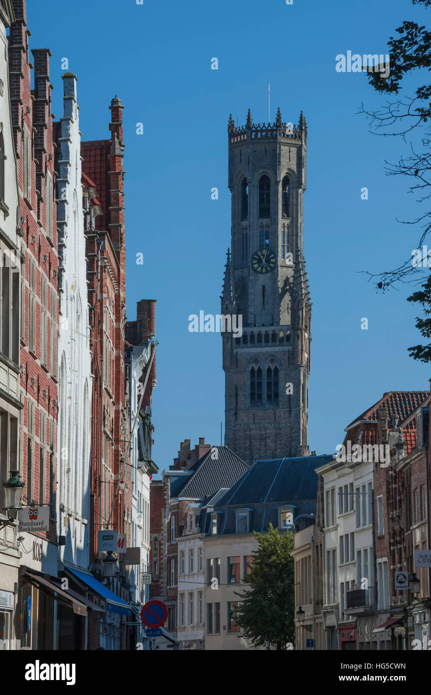 Belfry, Bruges, UNESCO, Belgium Stock Photo