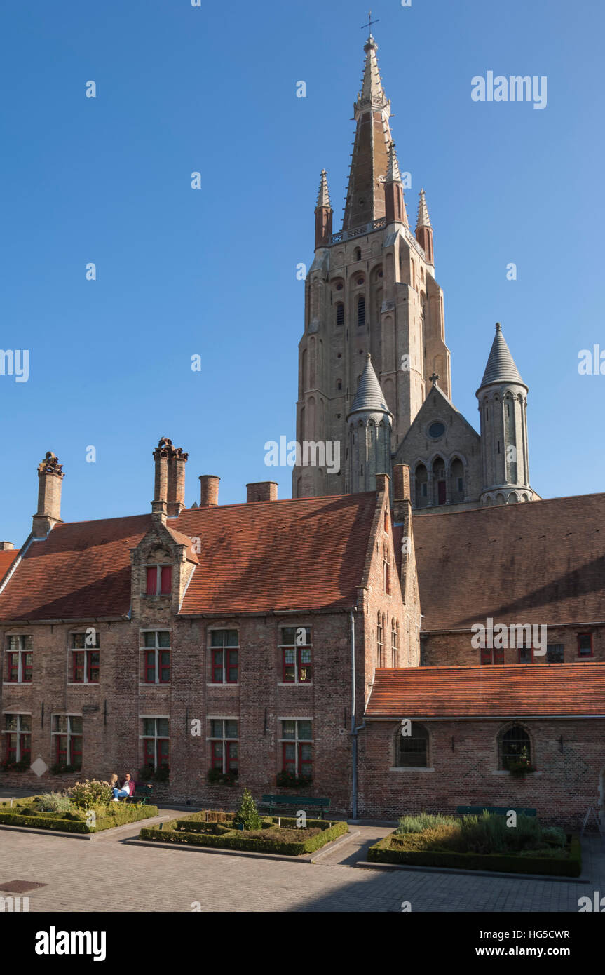 Church of Our Lady, and precinct, Bruges, UNESCO, Belgium Stock Photo