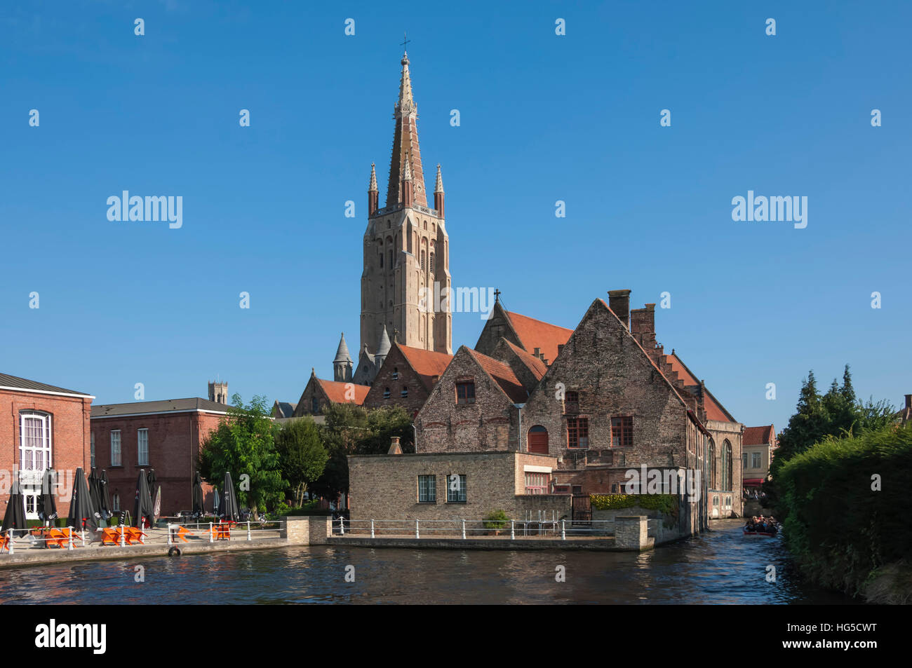 Church of Our Lady, and Seminary, Bruges, Belgium Stock Photo