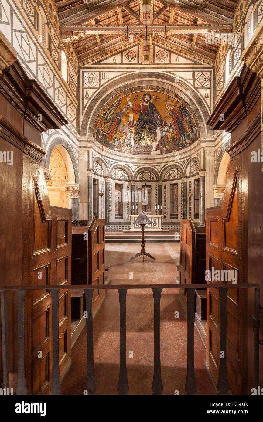 Basilica di San Miniato al Monte, Florence, Tuscany, Italy Stock Photo