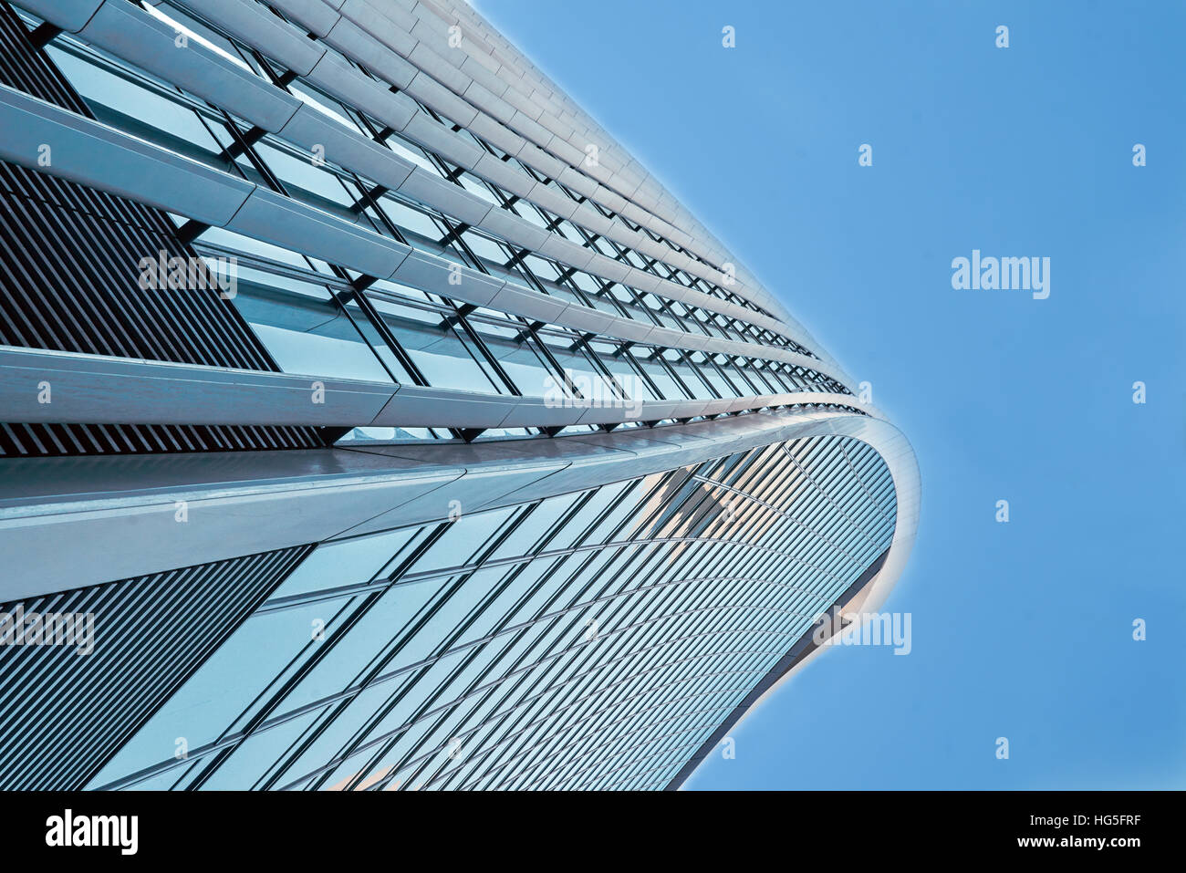 Walkie talkie building,  London.  Glass and steel building. International style Stock Photo
