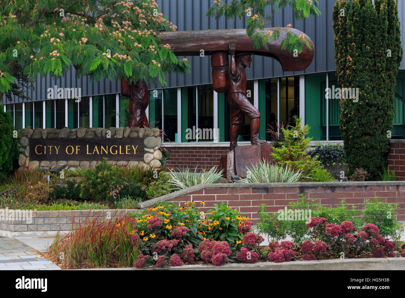Langley City Hall, Vancouver region, British Columbia, Canada Stock Photo