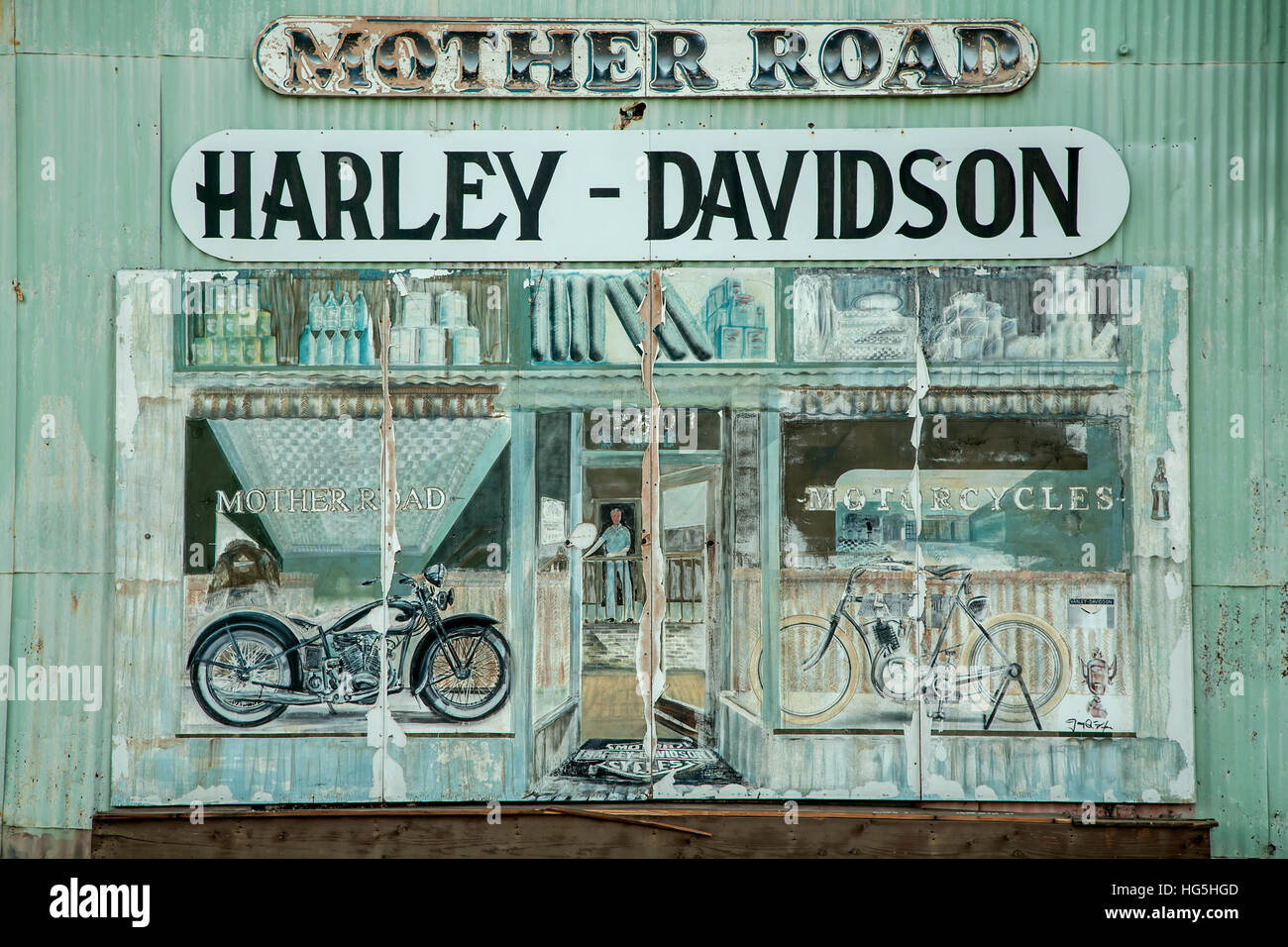 Historic "Mother Road" Harley-Davidson building, Route 66, Kingman