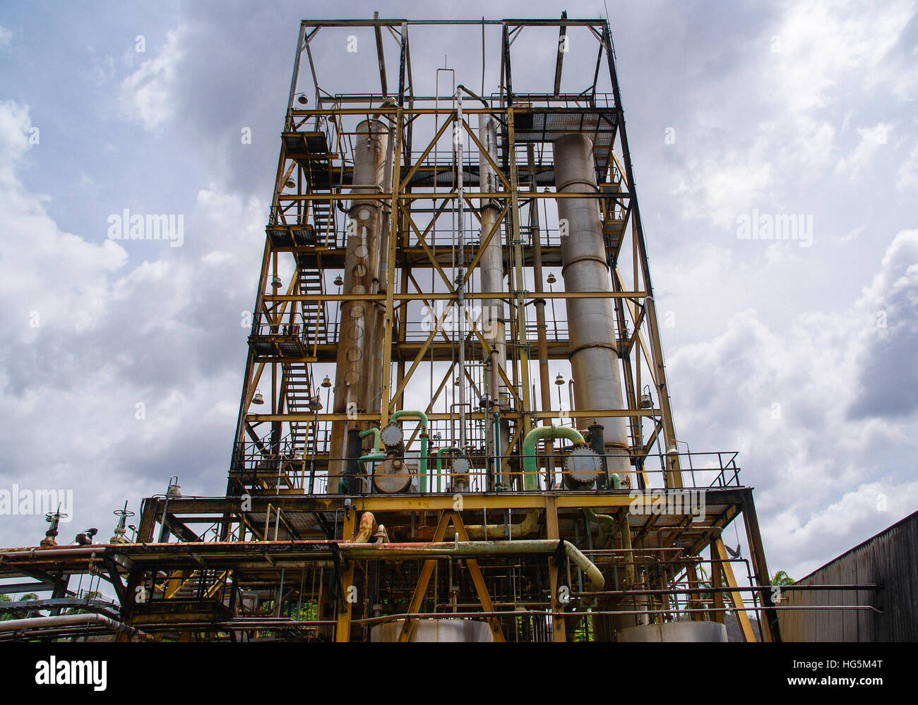 A view to various industrial structures Stock Photo Alamy