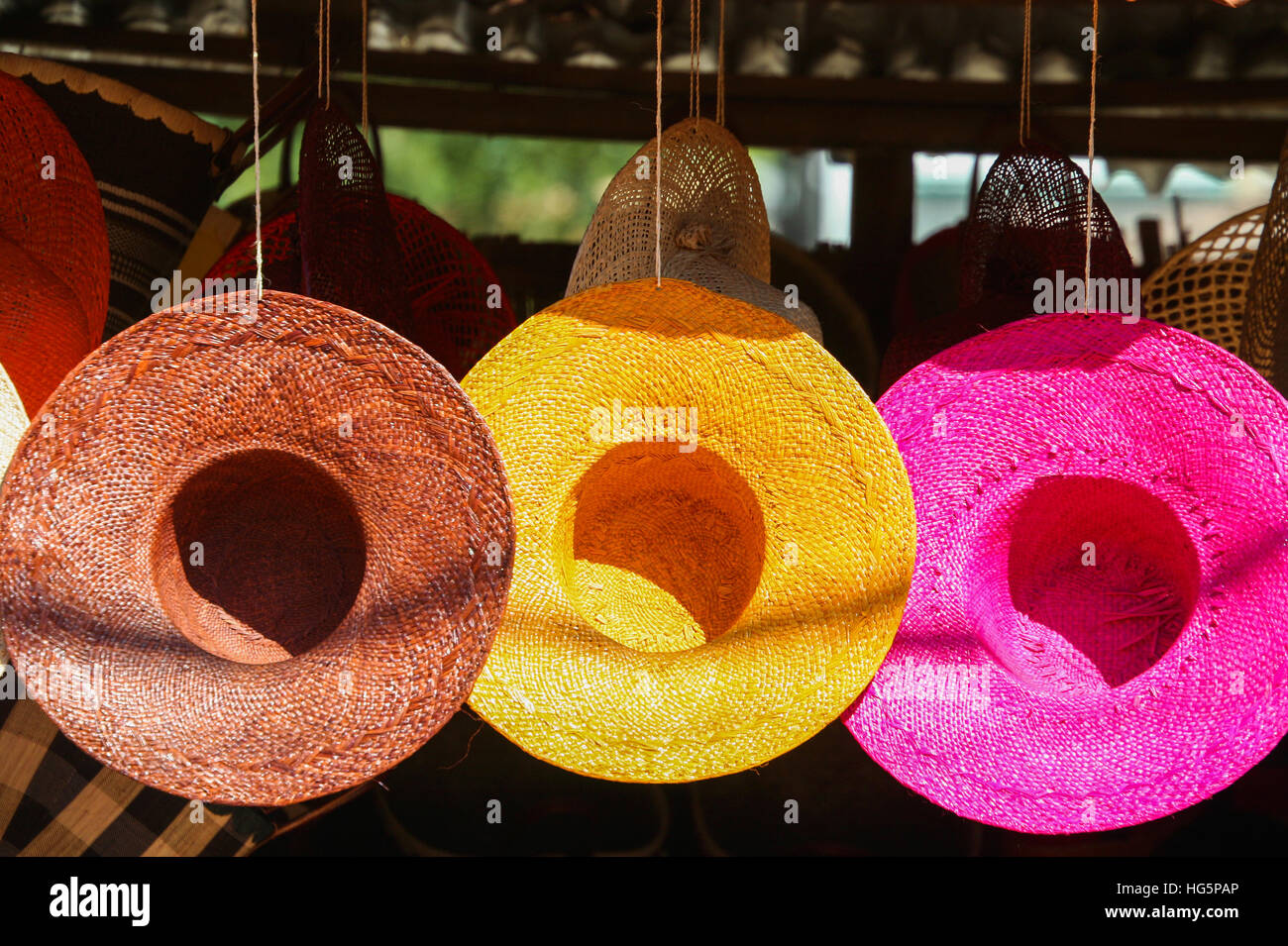 Various colorful hats hi-res stock photography and images - Alamy