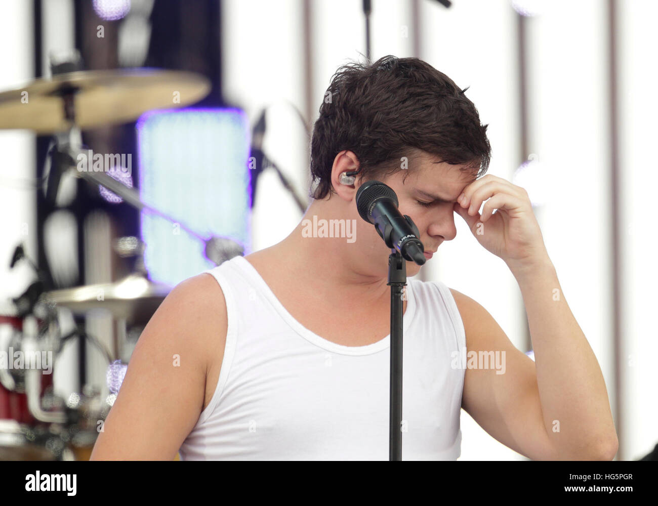 Lukas Graham performing at the 2016 MTV Woodie awards at SXSW on March(02)