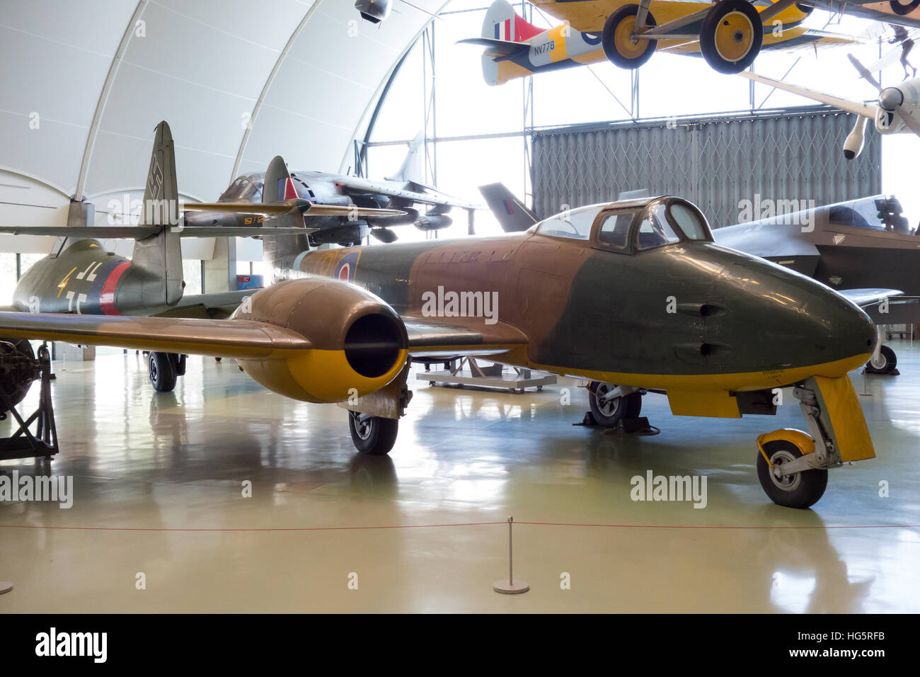 Meteor Jet Gloster meteor Jetfighter Stock Photo - Alamy