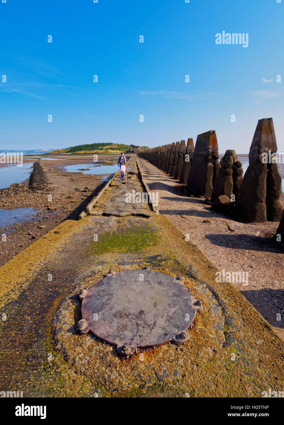 Cramond causeway pylons hires stock photography and images Alamy