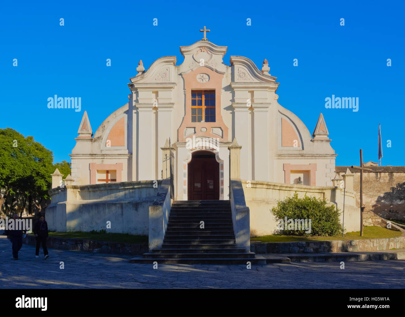 Argentina, Cordoba Province, Alta Gracia, View of the Nuestra Senora de la Merced Church, part of the Jesuit Estancia. Stock Photo