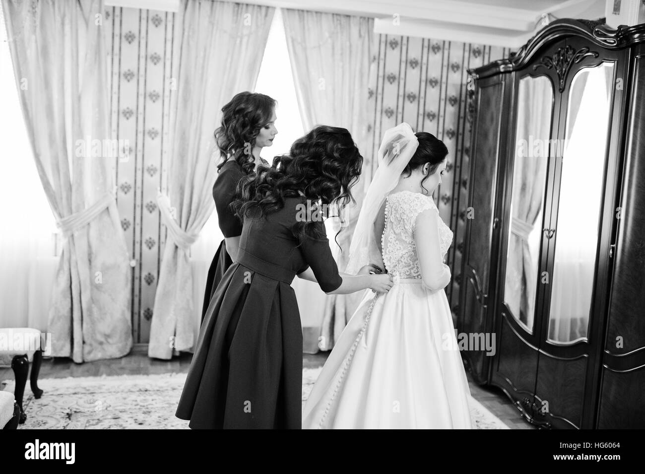bridesmaid dresses red black and white Mac Duggal - Black One Shoulder Embroidered Mermaid Gown main image 0