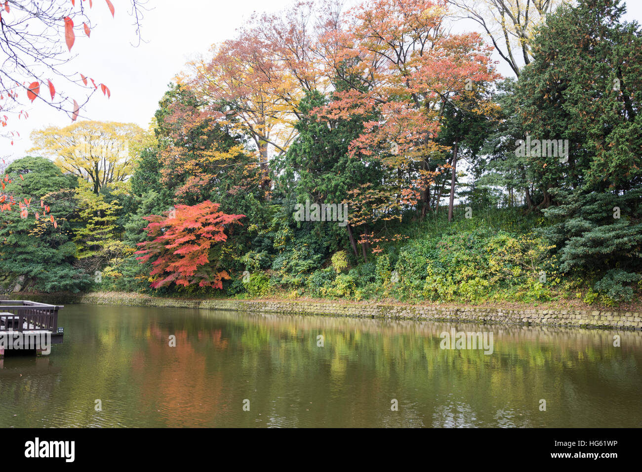 Kanazawa Castle, Kanazawa City, Ishikawa Prefecture, Japan Stock Photo