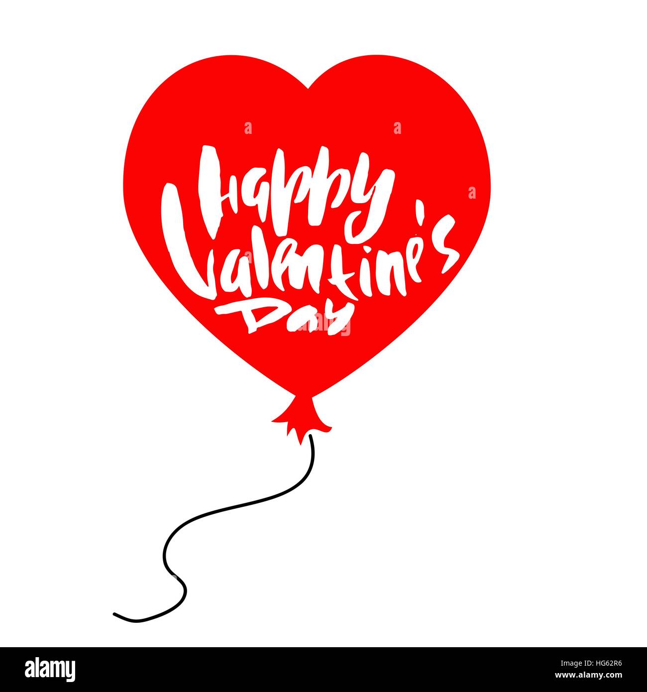 Vector Happy Valentines Day Vintage Card With Lettering Stock Vector ...