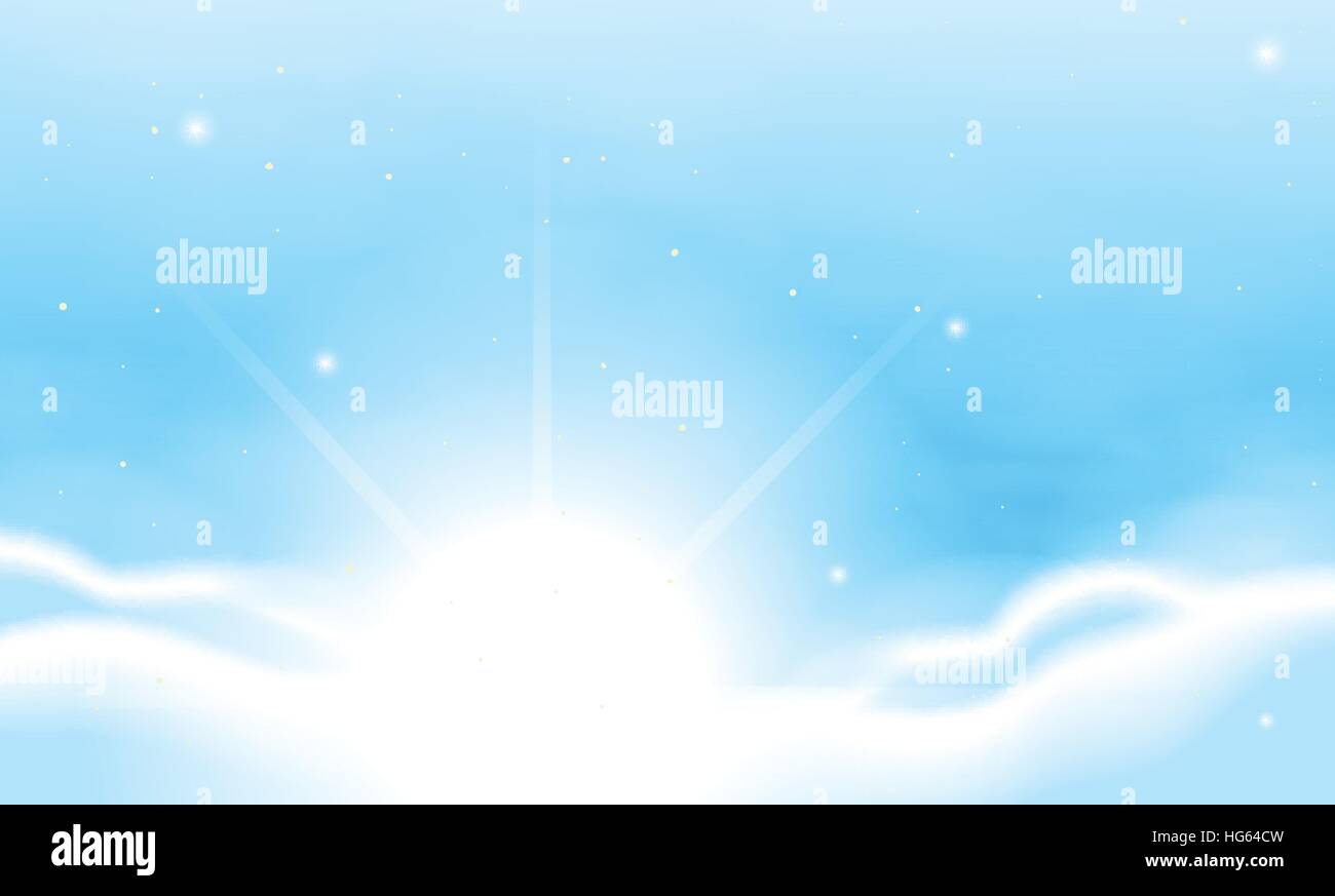 Background scene with blue sky illustration Stock Vector Image & Art ...