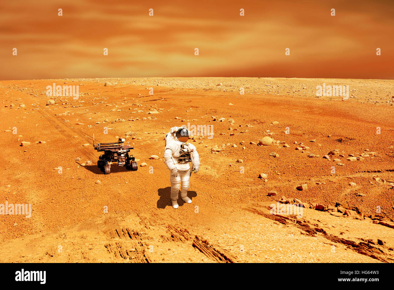 Mars surface astronaut hi-res stock photography and images - Alamy