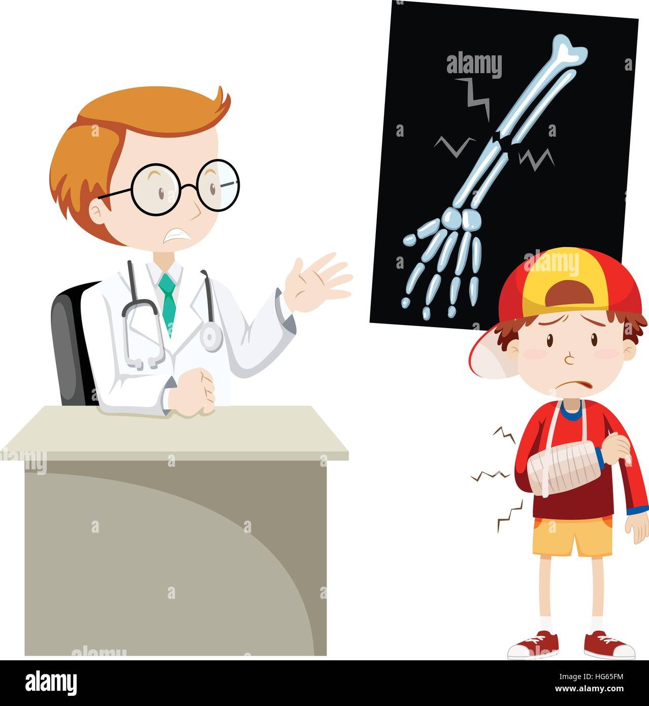 X Ray Broken Bone Clip Art