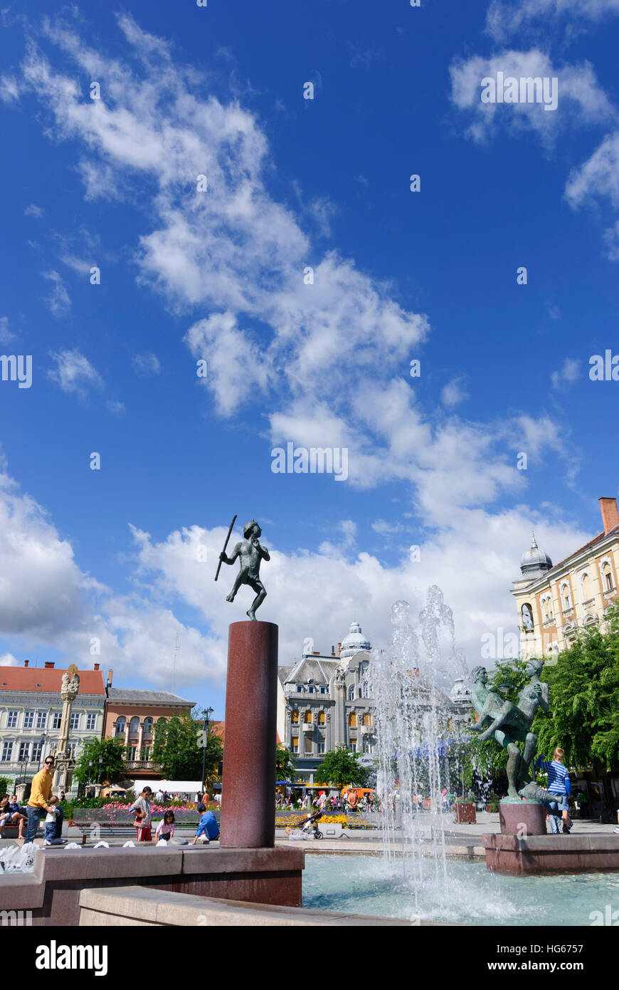 Szombathely (Steinamanger): Foe ter (main square), , Vas, Hungary Stock Photo