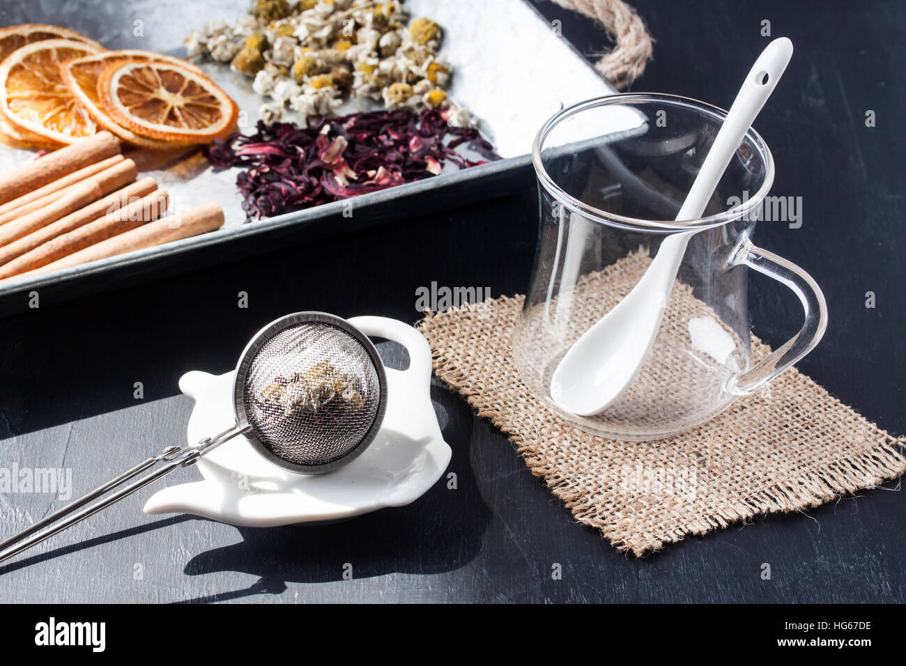 assorted herbal tea Stock Photo Alamy