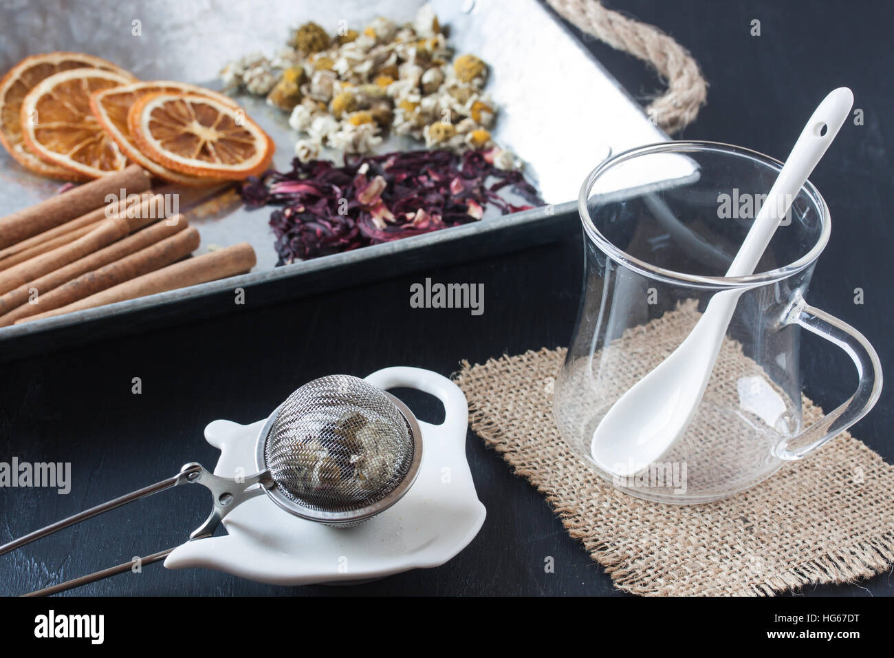 assorted herbal tea Stock Photo Alamy