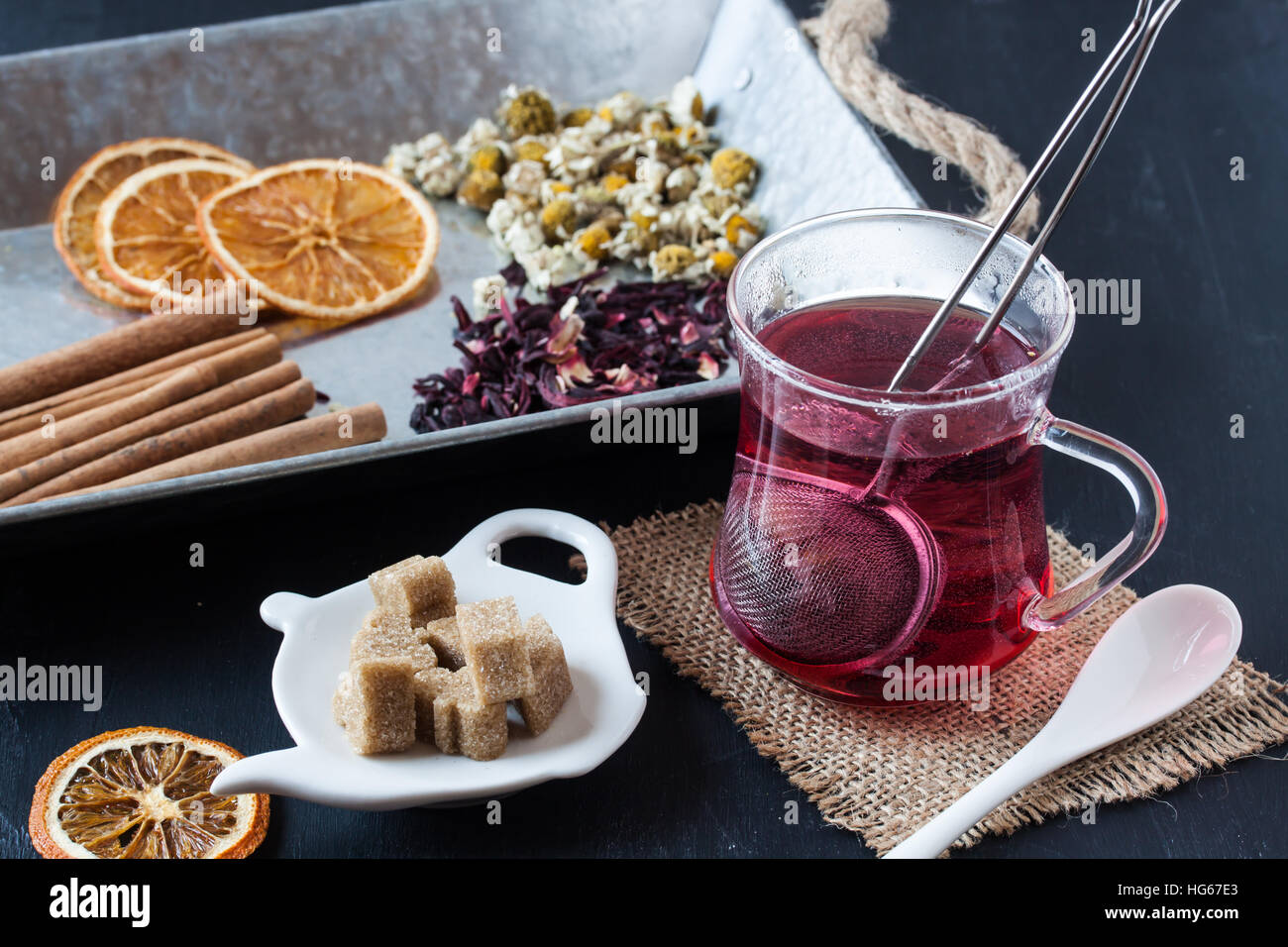 assorted herbal tea Stock Photo Alamy