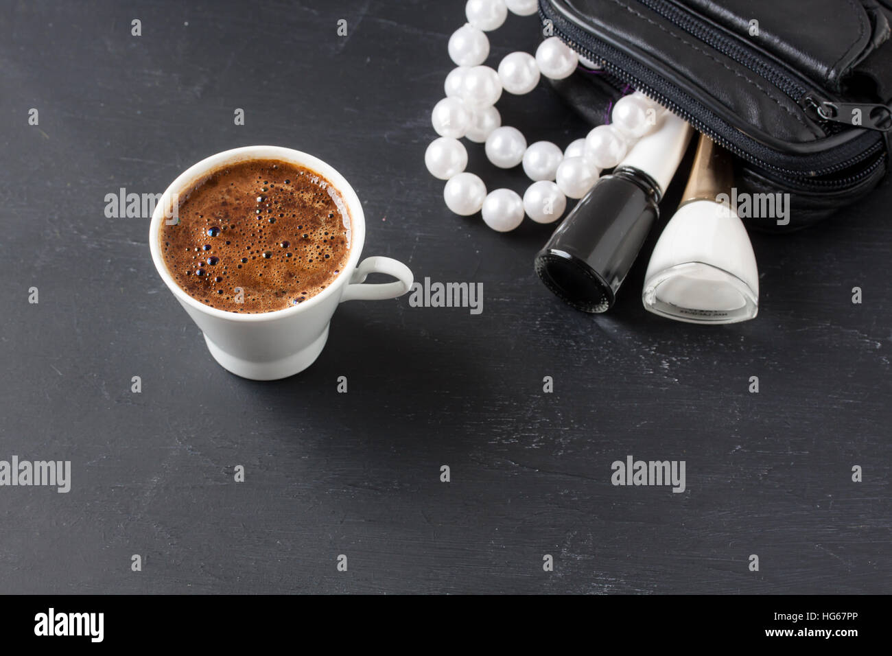 Turkish coffee with masculine style Stock Photo