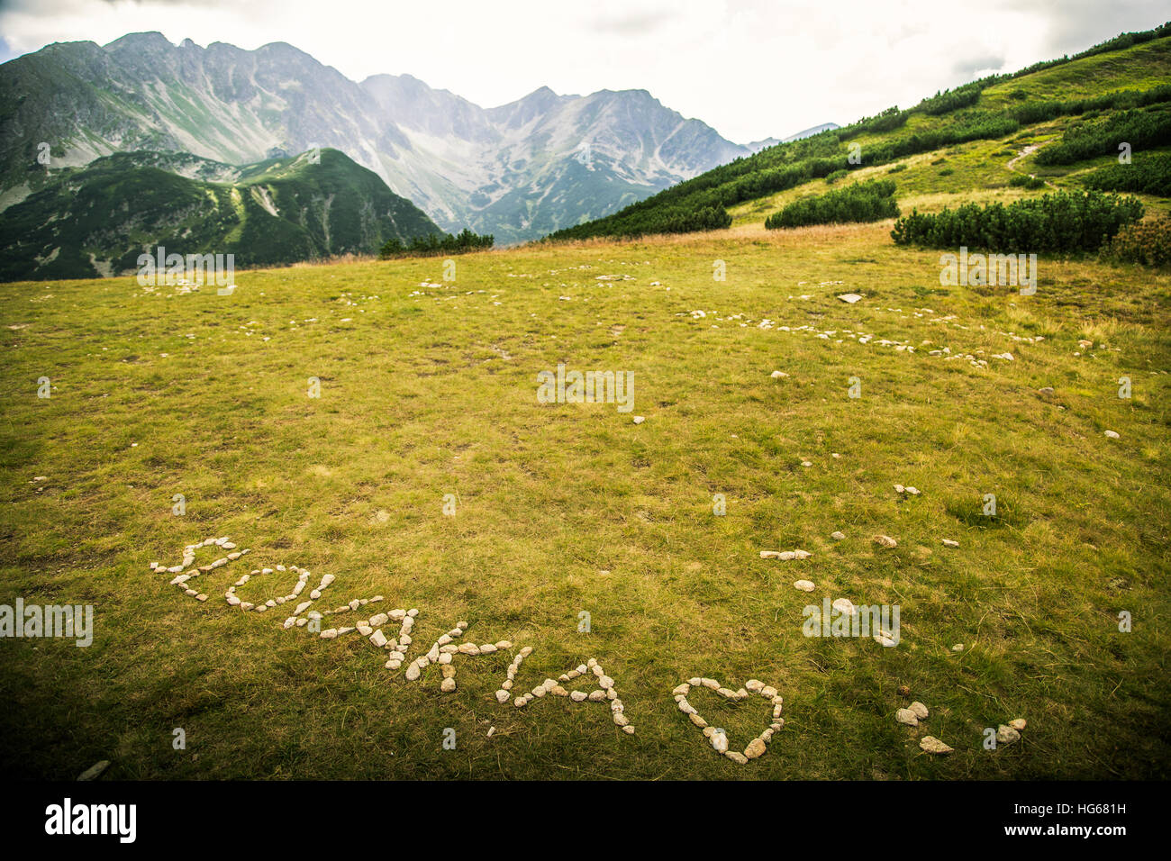 A beautiful mountain landscape above tree line Stock Photo - Alamy