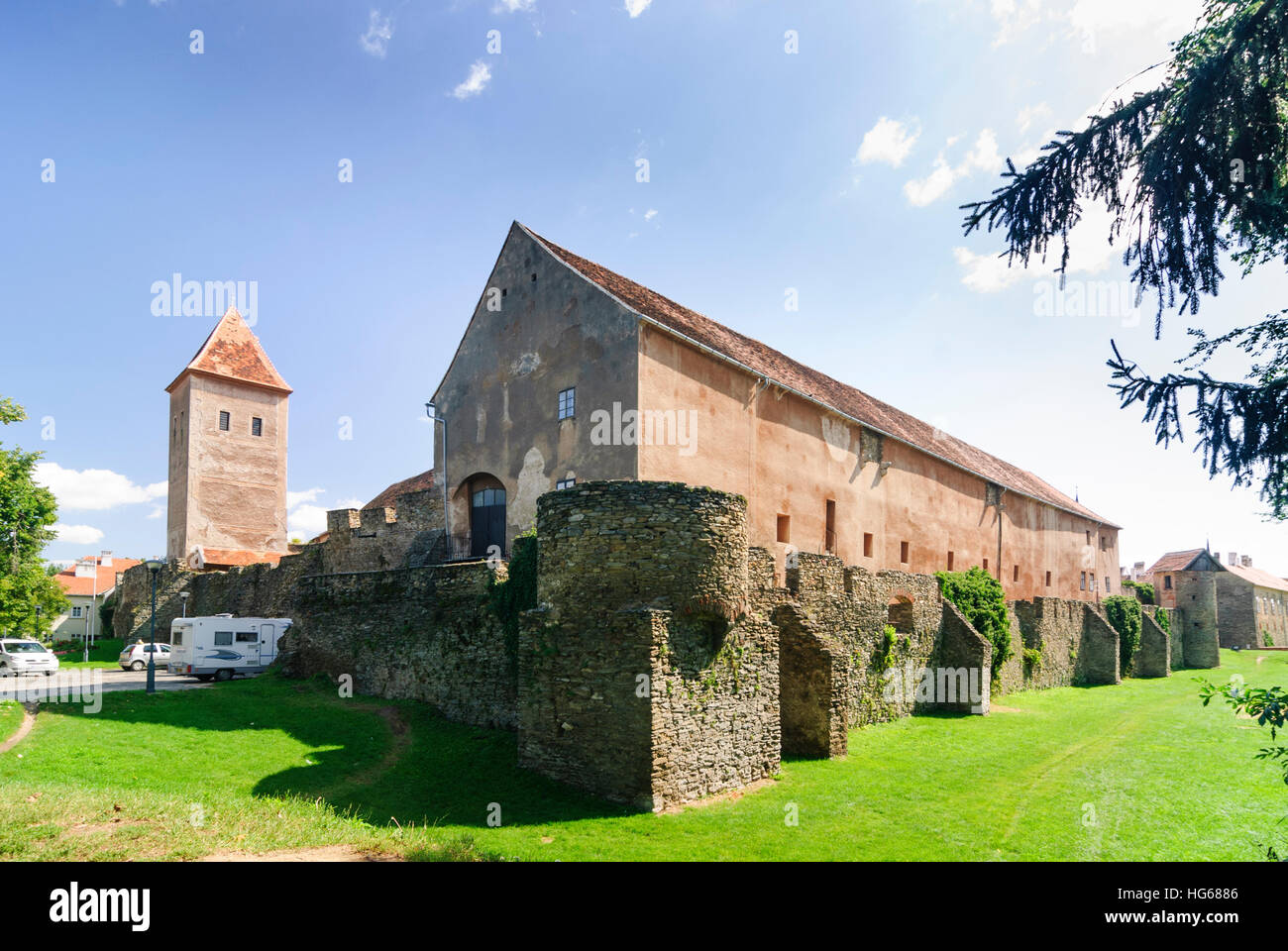 Köszeg (Güns): Castle and city wall, , Vas, Hungary Stock Photo