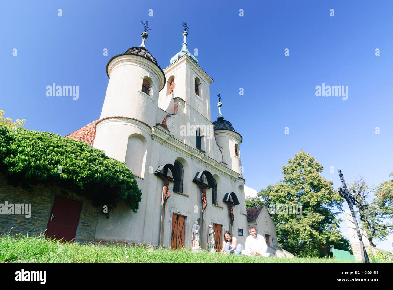 Köszeg (Güns): Church on the Calvary, , Vas, Hungary Stock Photo