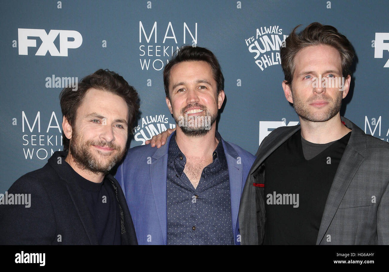 Actors Charlie Day Rob Mcelhenney Glenn Editorial Stock Photo - Stock Image