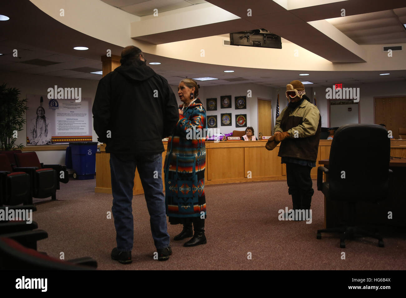 Fort yates tribal council hires stock photography and images Alamy
