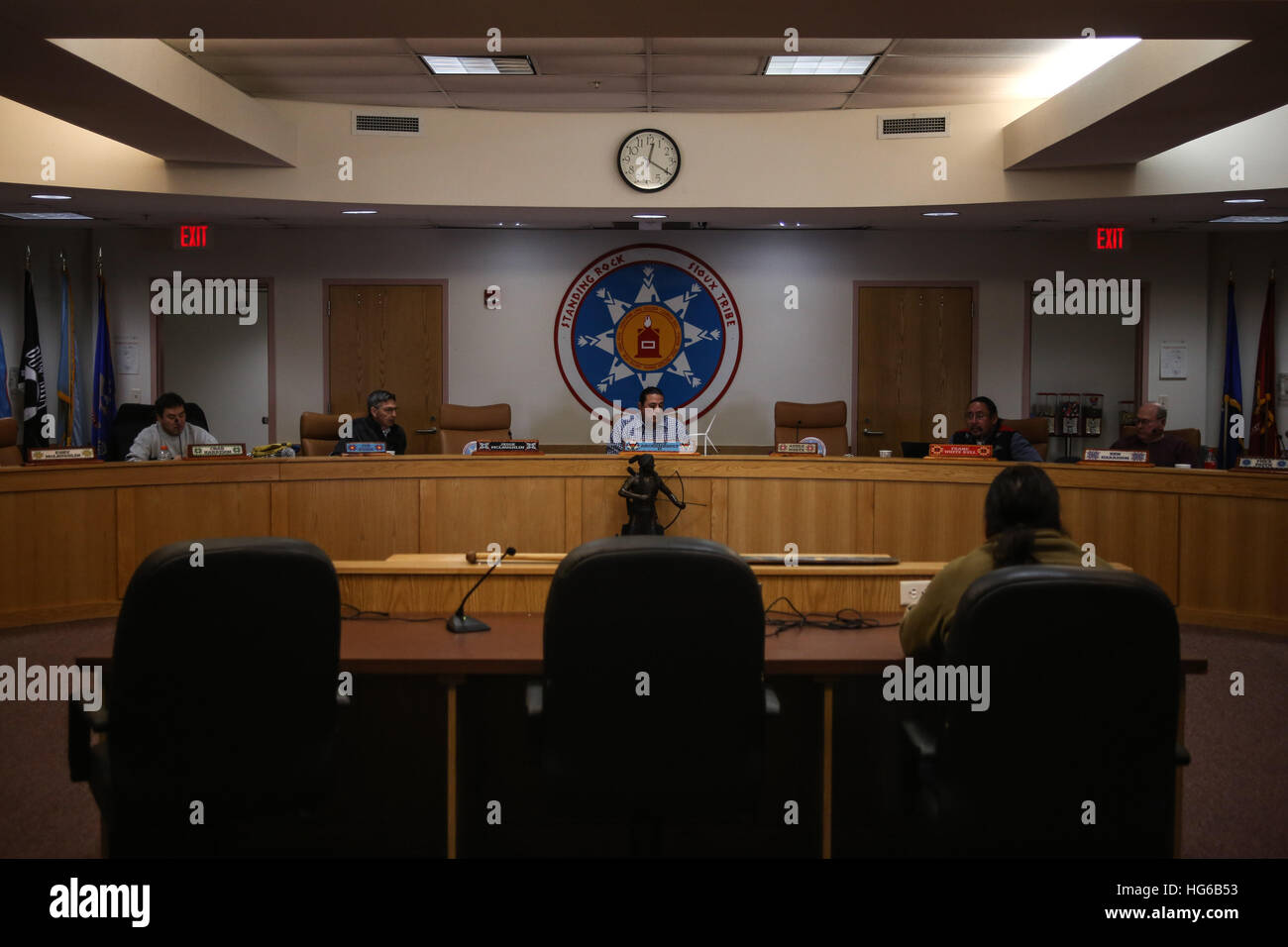 Fort yates tribal council hires stock photography and images Alamy