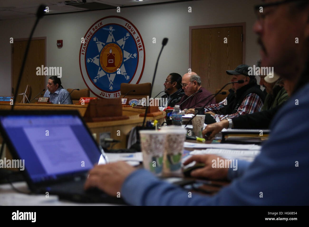 Fort Yates, North Dakota, USA. 4th Jan, 2017. Standing Rock Sioux