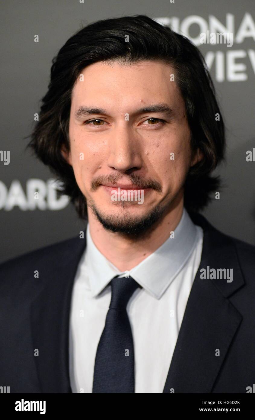 New York, NY, USA. 4th Jan, 2017. Adam Driver at arrivals for National Board Of Review Awards 2017, Cipriani 42nd Street, New York, NY January 4, 2017. © Kristin Callahan/Everett Collection/Alamy Live News Stock Photo