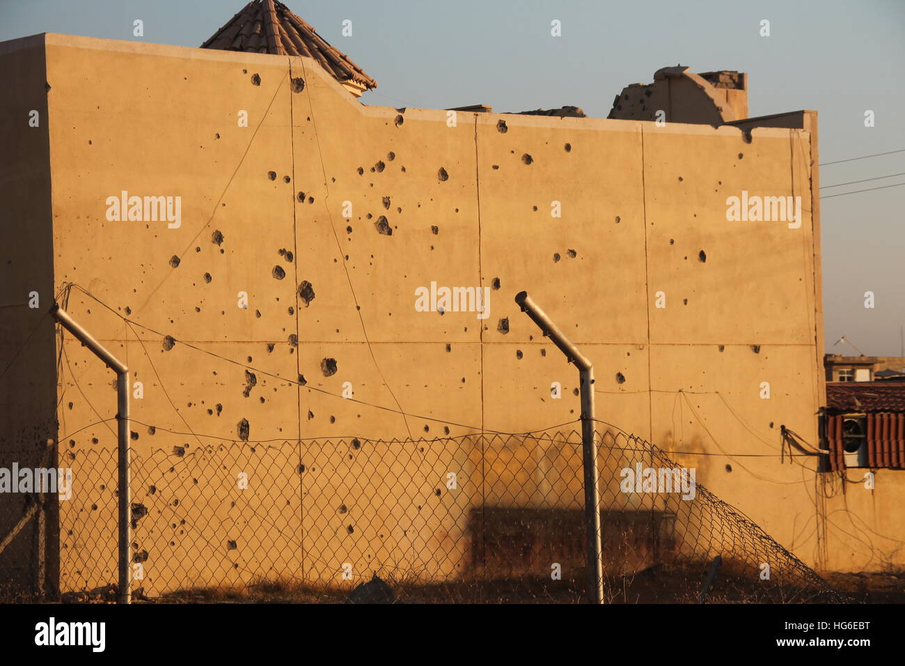 Bullet riddled house hi-res stock photography and images - Alamy