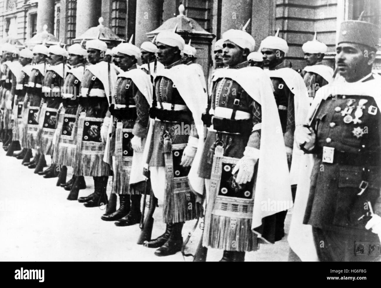 The Nazi propaganda picture shows the Moorish guard of Spanish dictator Franco in Madrid, Spain, November 1942. Fotoarchiv für Zeitgeschichtee - NO WIRE SERVICE - | usage worldwide Stock Photo