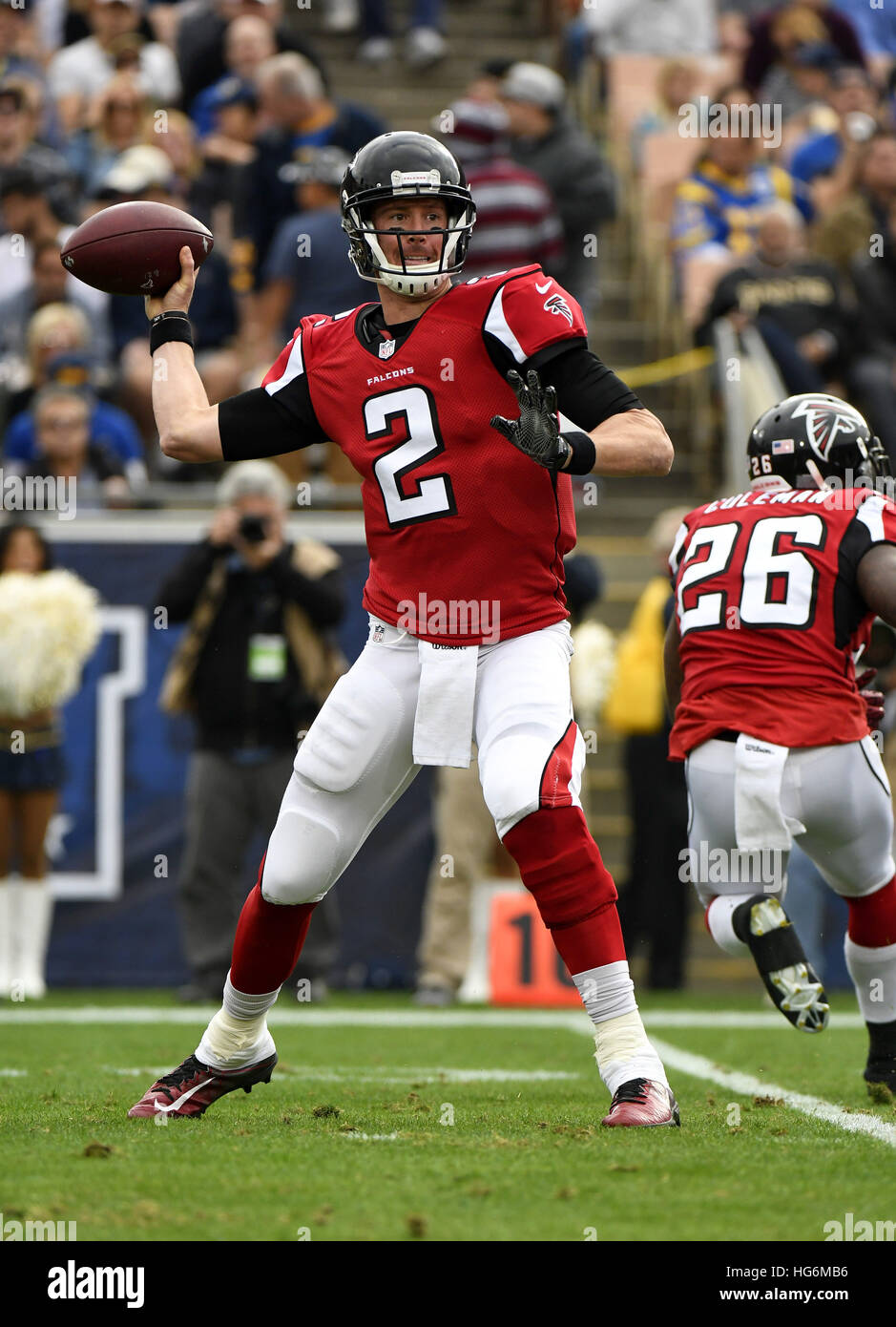 Los Angeles, California, USA. 11th Dec, 2016. Quarterback Matt Ryan of ...