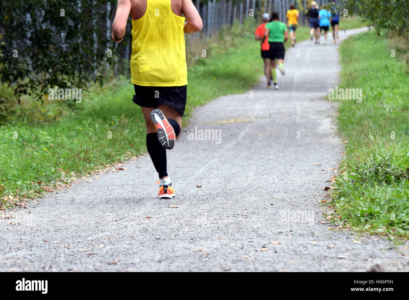 Running competition. Stock Photo